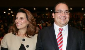 Duarte y su esposa en la presentación de la Cumbre Tajín de 2013