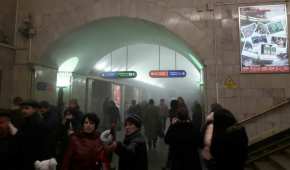 Los usuarios del metro de San Petersburgo se aletaron tras el incidente