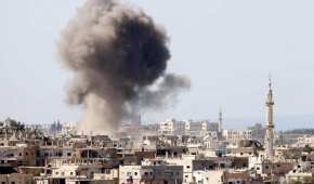 Un ataque aéreo ocurrió este martes en la ciudad siria de Daraa
