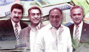 10 de los 32 gobernadores tienen sueldos por arriba de los 100 mil pesos