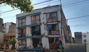 El edificio de la calle de Saratooga 714 fue uno de los más afectados tras el sismo del 19 de septiembre.