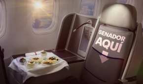 Los senadores viajan en este tipo de asientos si el vuelo es internacional