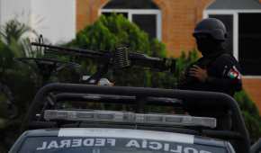 Un elemento de la Policía Federal en las calles de Chilpancingo, Guerrero