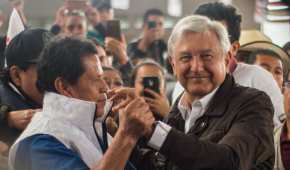 López Obrador encabezó un evento en Zacatecas al que acudieron miembros de sindicatos de esos gremios