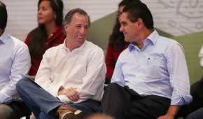 José Antonio Meade (izquierda) y Silvano Aureoles cuando el candidato presidencial era funcionario federal