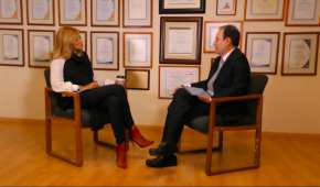 Alfonso Durazo con Adela Micha en El Financiero Bloomberg TV