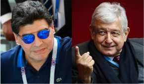 El 'Pelusa' le escribió este saludo a López Obrador, presidente electo de México