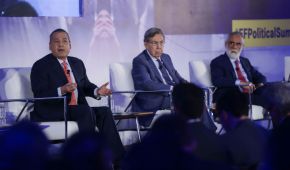 Manlio Fabio Beltrones, Cuauhtémoc Cárdenas y Diego Fernández de Cevallos en el Political Intelligence Summit 2016
