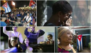 Mientras que algunos festejaron la muerte de Castro, otros más lloraron al comandante