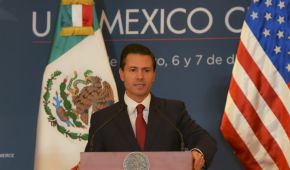 El presidente Enrique Peña Nieto en Los Pinos