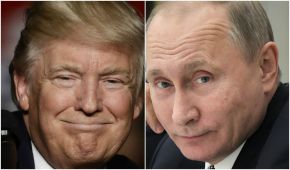 El presidente electo estadounidense, Donald Trump, y el mandatario ruso, Vladimir Putin