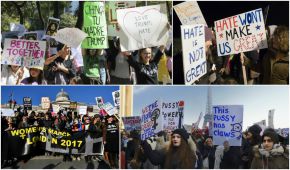Este sábado se llevaron a cabo protestas contra Trump al varias ciudades del mundo