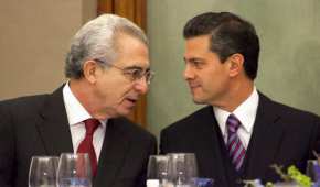 El expresidente Ernesto Zedillo con el actual presidente Enrique Peña Nieto, en 2012