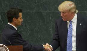 En agosto de 2016, el entonces candidato Trump fue recibido por el presidente Peña Nieto