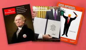 Desde que llegó a la Casa Blanca, publicaciones en todo el mundo han llevado en sus portadas a Donald Trump