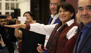 La Asamblea Estatal Electoral de Morena designó a Delfina Gómez como candidata a la gubernatura del Edomex