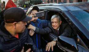 Algunos migrantes defendieron a López Obrador en Nueva York