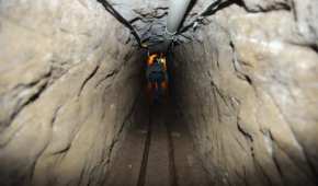 Túnel por donde el narcotraficante Joaquín el Chapo Guzmán escapó del penal del Altiplano