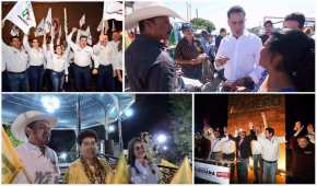 Los candidatos a gobernador de Coahuila iniciaron su campaña la madrugada de este 2 de abril