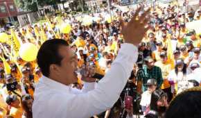 El candidato del PRD, Juan Zepeda, prometió la creación de universidades en la entidad