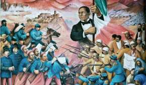 El mural "Juárez, símbolo de la República", del mexicano Antonio González Orozco