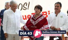 La candidata de Morena acudió con AMLO al municipio de Jilotepec