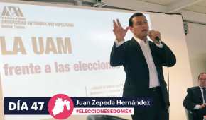 Juan Zepeda visitó la unidad Lerma de la Universiad Autónoma Metropolitana