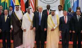 Lideres de países arabes sotuvieron un encuentro con el presidente de Estados Unidos, Donald Trump