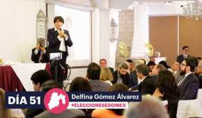 Delfina se reunió este martes con líderes del sector privado del Edomex