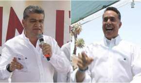 Miguel Riquelme (izquierda) le lleva una ventaja al candidato del PAN, Guillermo Anaya, en Coahuila