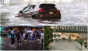 La lluvia de ayer inundó diversas zonas de la capital