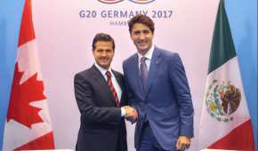 Enrique Peña Nieto y Justin Trudeau se reunieron en Hamburgo