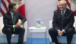 El presidente de México Enrique Peña Nieto se reunió con Donald Trump en Alemania