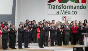 Enrique Peña Nieto durante la 21 Asamblea Nacional Ordinaria, en marzo de 2013
