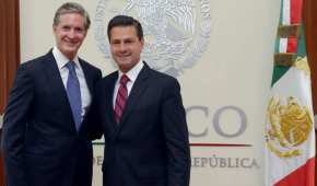 Alfredo del Mazo junto al presidente de México, Enrique Peña Nieto