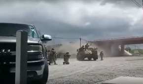 Este miércoles se difundió un video de un enfrentamiento entre militares y delincuentes en Tamaulipas