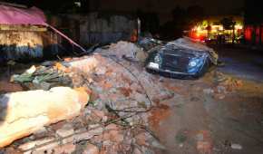 Varias estructuras y bardas colapsaron en la Ciudad de México tras el sismo de magnitud 8.2