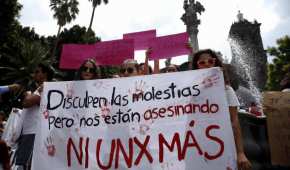 En septiembre pasado se realizó una marcha en Veracruz y en la CDMX contra los feminicidios