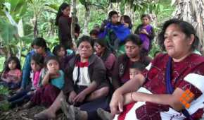 Pobladores de nueve comunidades indígenas se encuentran en los Altos de Chiapas