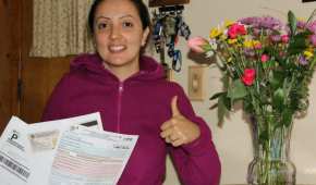 Una de las mexicanas que reside en el extranjero y ejerció su derecho al voto en 2012