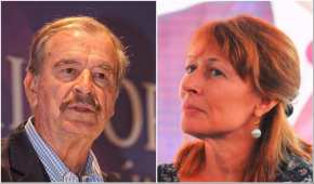 Vicente Fox Quesada, expresidente de México y Tatiana Clouthier, coordinadora de campaña de AMLO