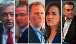 AMLO, Anaya, Meade, Zavala y 'Bronco' por la lucha presidencial