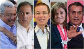 AMLO, Meade, Anaya, Zavala y 'el Bronco', los candidatos presidenciales