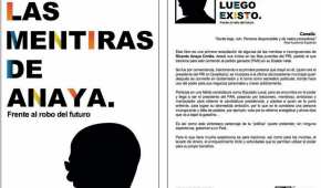 Esta publicación ataca a Ricardo Anaya, el candidato presidencial del Frente