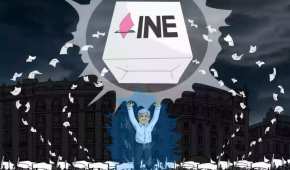Una animación muestra a AMLO como un superhéroe de anime