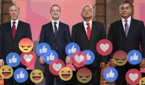 De los cuatro candidatos presidenciales, AMLO fue el que más emoticones de amor recibió en Facebook.