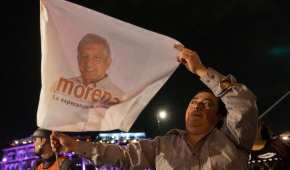 Simpatizantes de Morena celebraron el 1 de julio el triunfo de Andrés Manuel López Obrador