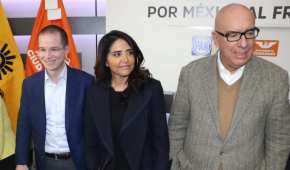 Anaya, Barrales y Dante Delgado encabezaron la coalición 'Por México al Frente'