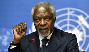 Kofi Annan ganó esa distinción cuando dirigía a la ONU