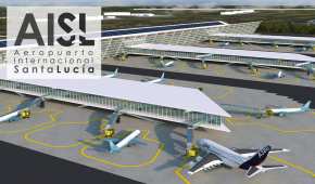 Imagen de cómo se vería parte del Aeropuerto Internacional de Santa Lucía